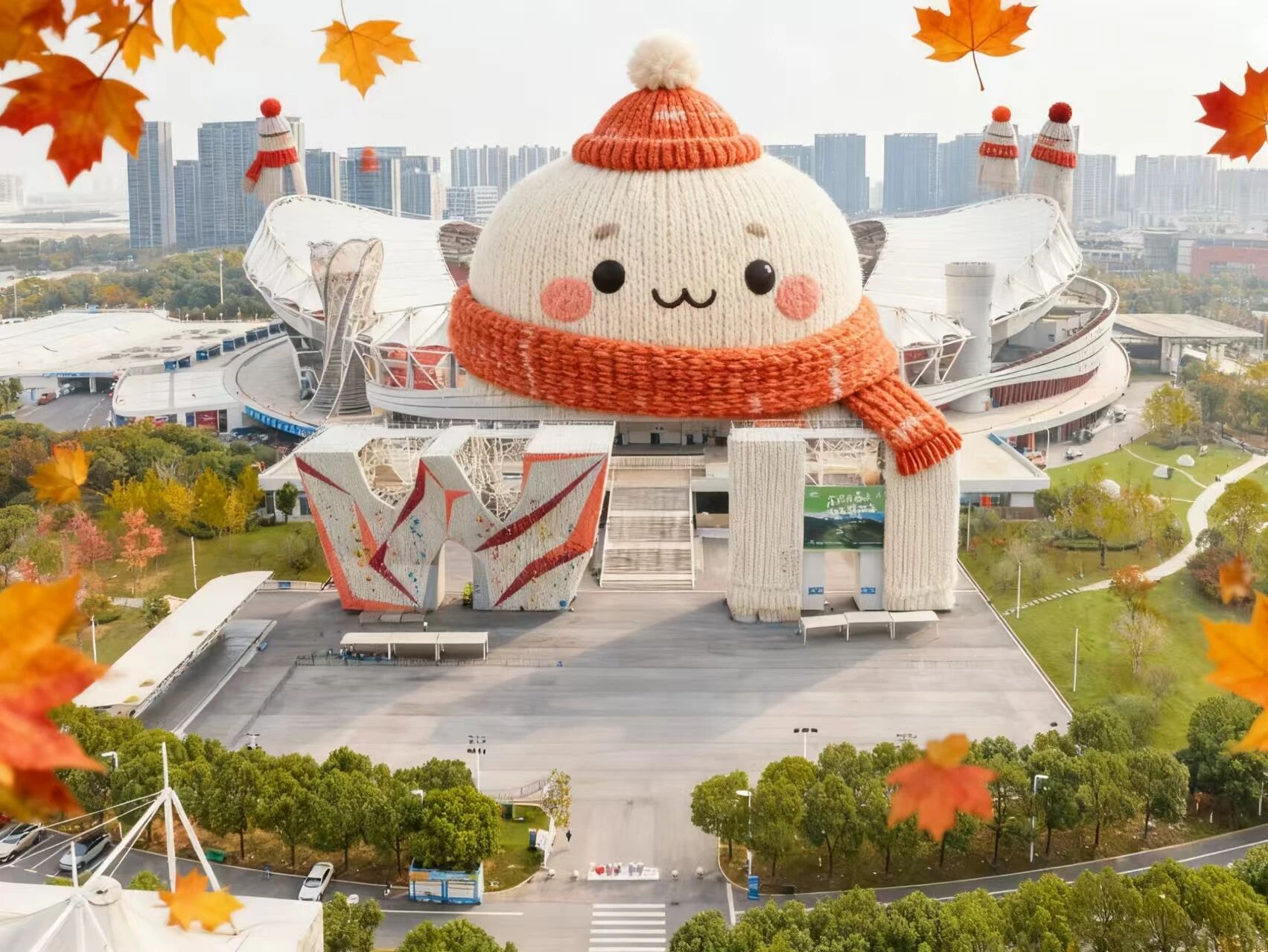 【综合资讯】熊猫体育中心场馆群变装拍立得新鲜出炉！有一种暖叫熊猫体育中心怕你冷
