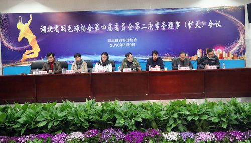 省羽协常务理事会议在熊猫体育中心召开</br>赵芸蕾韩爱萍参加会议