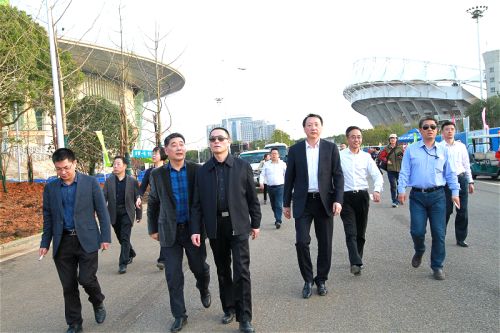 军运会执委会主任杨剑调研熊猫体育中心军运会场馆建设(图2)